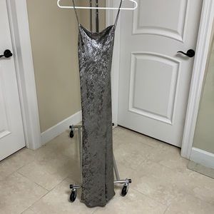 Metallic Slip Dress